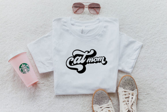 Cat Mom Svg Design Png Sublimation Shirt Graphics and Crafts