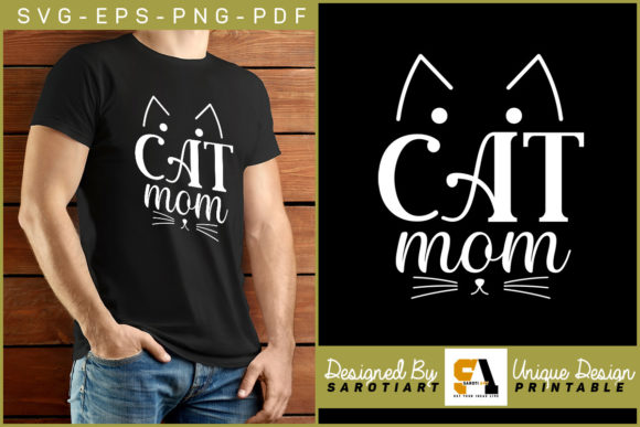 Cat Mom Svg T-shirt Design for Printable Graphics and Crafts Review