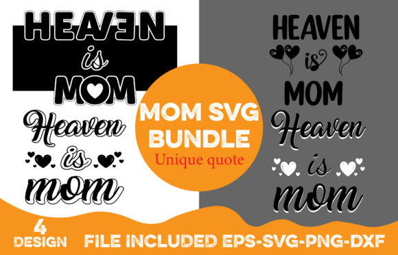 Mom SVG Design Bundle for T-shirt Graphics